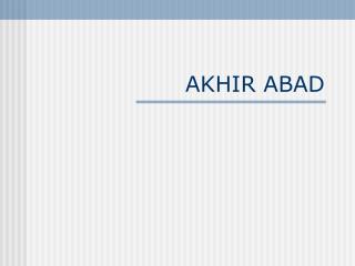 akhir abad
