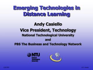 Emerging Technologies in Distance Learning