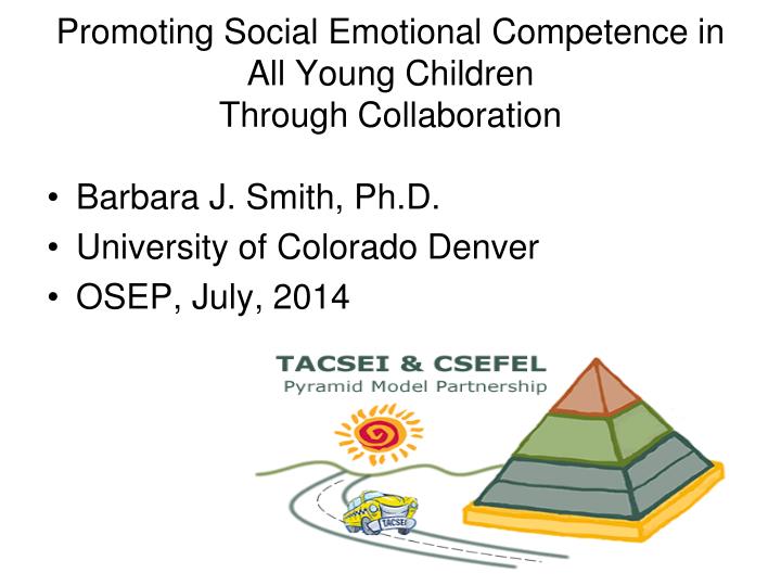 promoting social emotional competence in all young children through collaboration