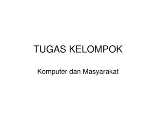 tugas kelompok