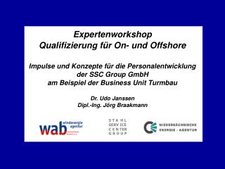 Expertenworkshop Qualifizierung für On- und Offshore