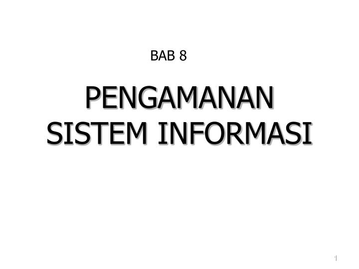pengamanan sistem informasi