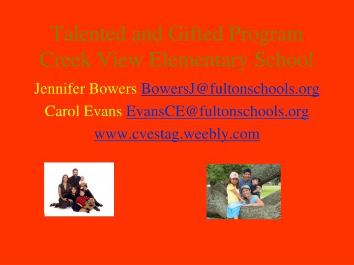 talented and gifted program creek view elementary school