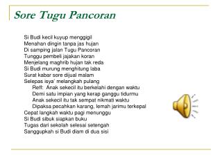 sore tugu pancoran