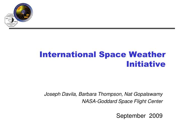 international space weather initiative