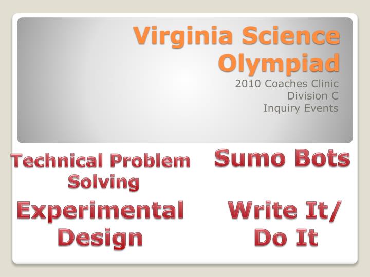 virginia science olympiad