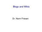 Blogs and Wikis - slide 1