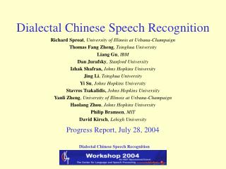 Dialectal Chinese Speech Recognition