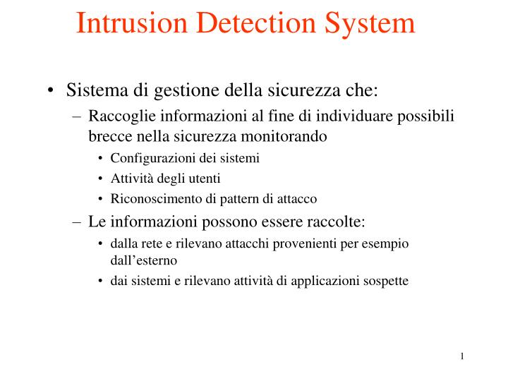intrusion detection system
