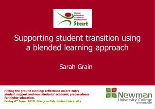 Supporting student transition using a blended learning approach