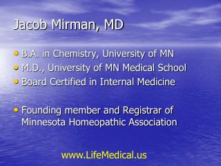 Jacob Mirman, MD