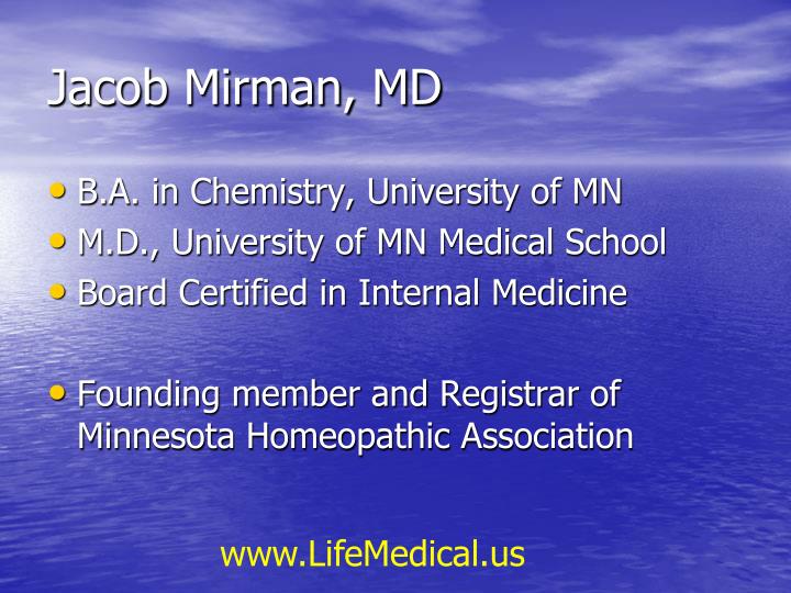 jacob mirman md