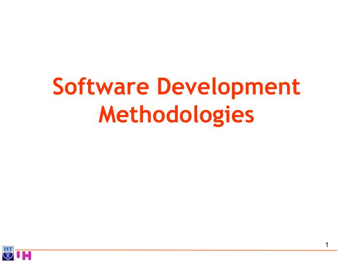 software development methodologies