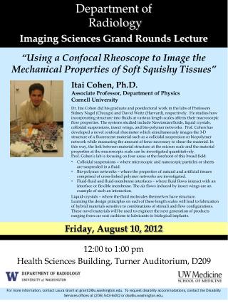Department of Radiology Imaging Sciences Grand Rounds Lecture