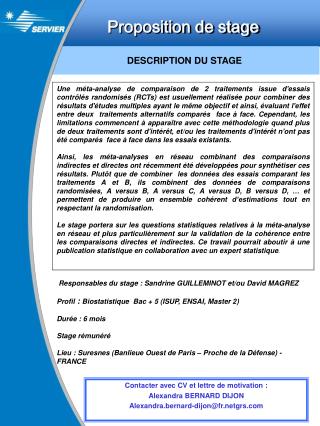 proposition de stage