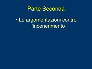 parte seconda