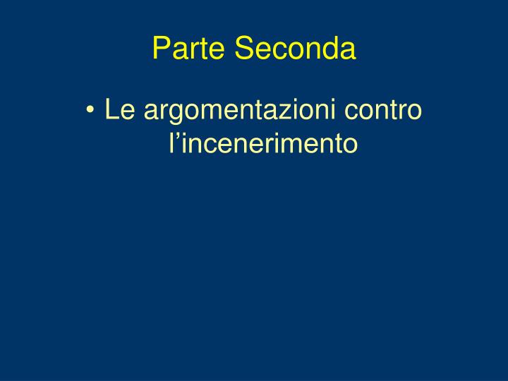 parte seconda