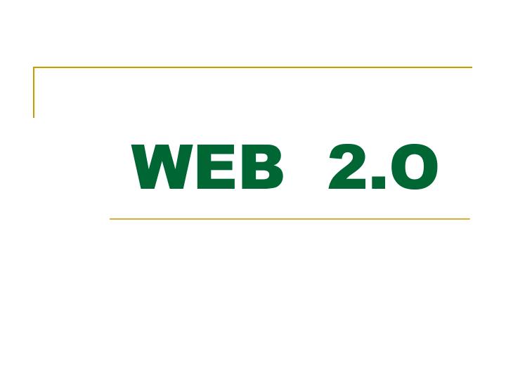 web 2 o