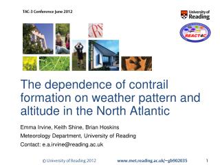 The dependence of contrail formation on weather pattern and altitude in the North Atlantic