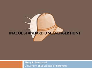 iNACOL Standard D Scavenger Hunt