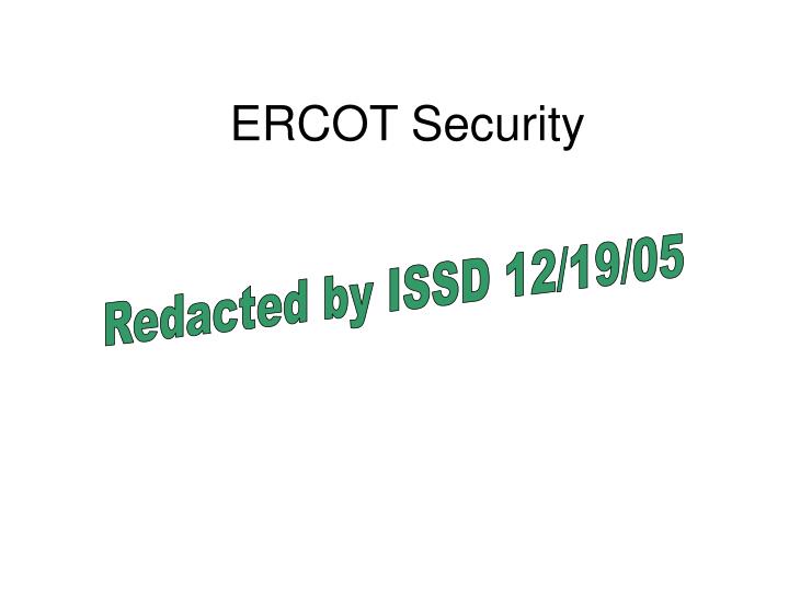 ercot security