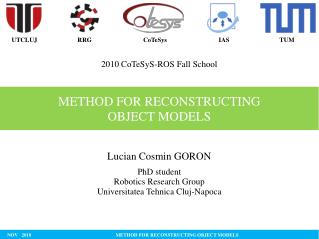 METHOD FOR RECONSTRUCTING OBJECT MODELS