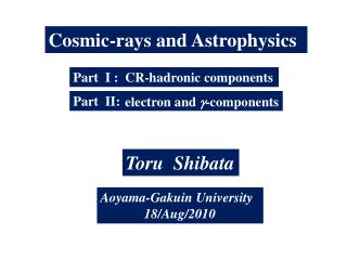 Cosmic-rays and Astrophysics