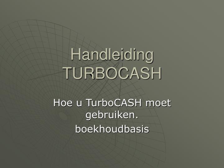 handleiding turbocash