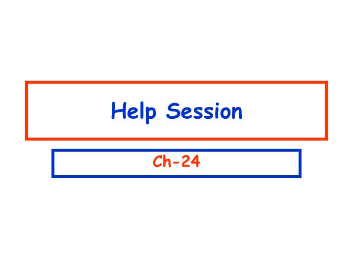 help session