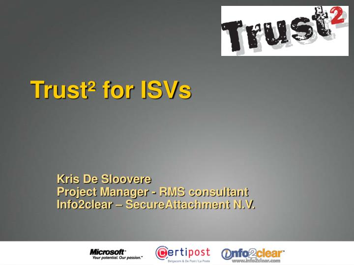 trust for isvs