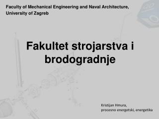 fakultet strojarstva i brodogradnje