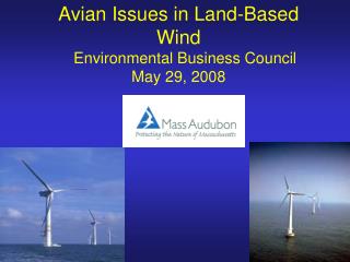 Avian Issues in Land-Based Wind Environmental Business Council May 29, 2008
