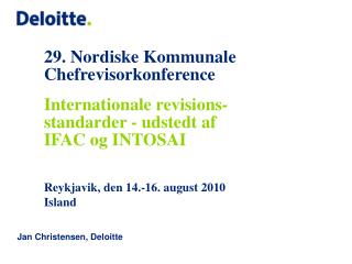 29. Nordiske Kommunale Chefrevisorkonference