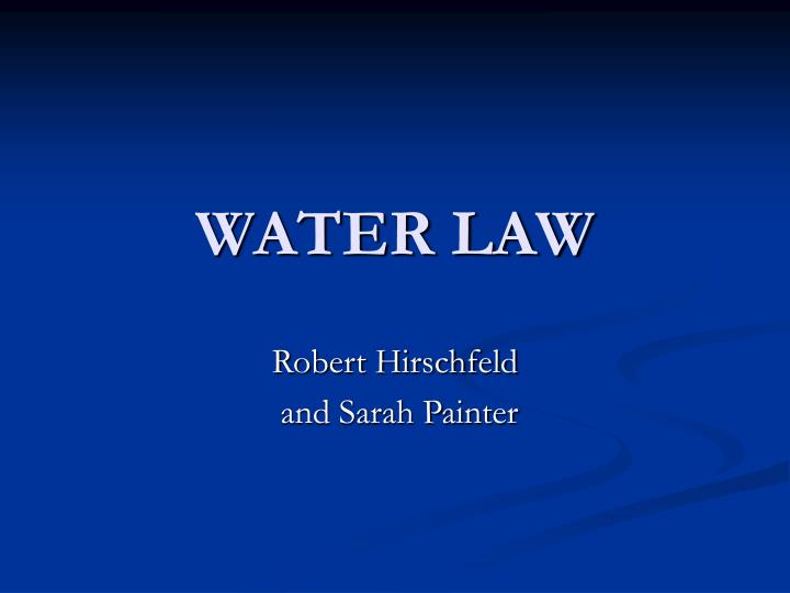 water law