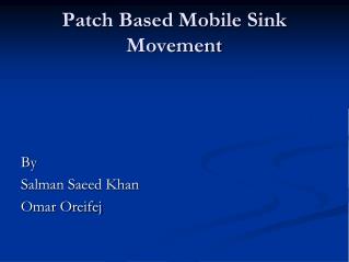 Patch Based Mobile Sink Movement