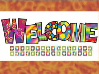 Welcome!!!!