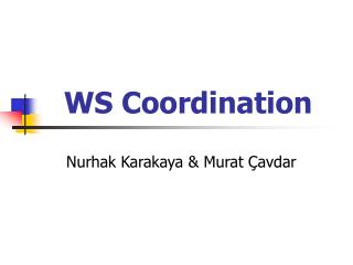 WS Coordination