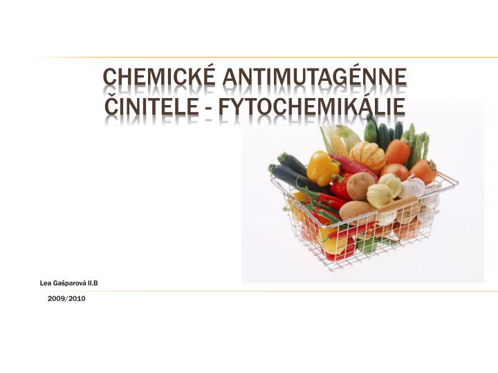 chemick antimutag nne initele fytochemik lie