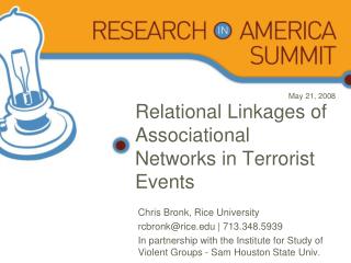 Relational Linkages of Associational Networks in Terrorist Events