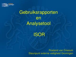 gebruiksrapporten en analysetool isor