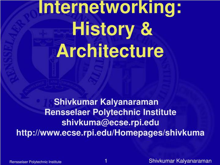 internetworking history architecture