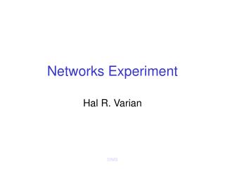 Networks Experiment