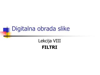 digitalna obrada slike
