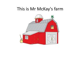 This is Mr McKay's farm