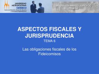aspectos fiscales y jurisprudencia tema 6