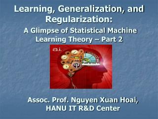 Assoc. Prof. Nguyen Xuan Hoai, HANU IT R&amp;D Center