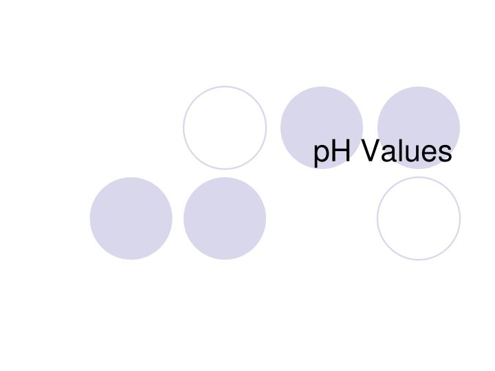 ph values