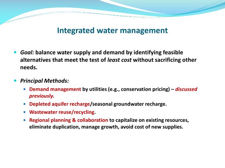 integrated water management
