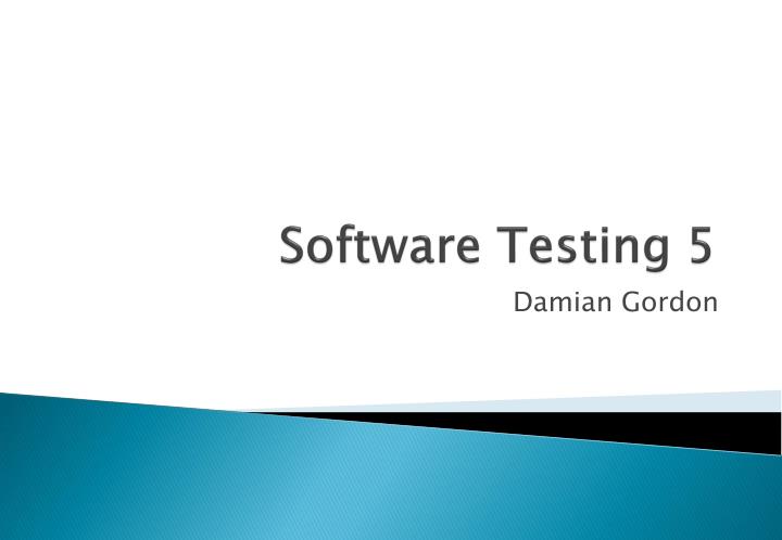 software testing 5