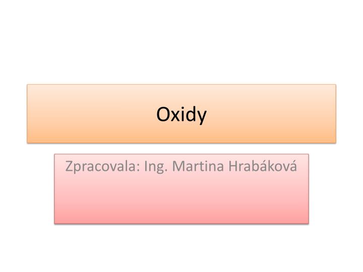 oxidy